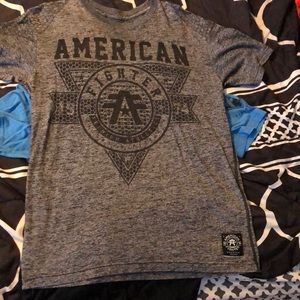 Gray American Fighter Shirt.
